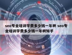 seo专业培训学费多少钱一年啊 seo专业培训学费多少钱一年啊知乎