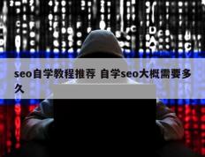 seo自学教程推荐 自学seo大概需要多久