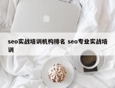 seo实战培训机构排名 seo专业实战培训