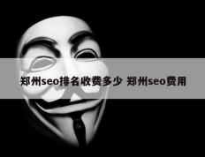 郑州seo排名收费多少 郑州seo费用