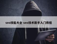 seo技能大全 seo技术新手入门教程
