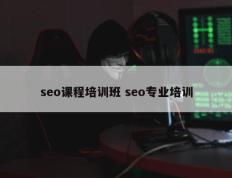 seo课程培训班 seo专业培训