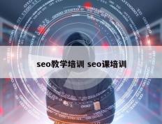 seo教学培训 seo课培训