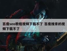 百度seo教程视频下载不了 百度搜索的视频下载不了