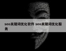 seo关键词优化软件 seo关键词优化服务