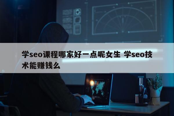 学seo课程哪家好一点呢女生 学seo技术能赚钱么