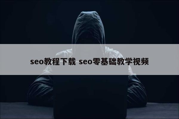 seo教程下载 seo零基础教学视频