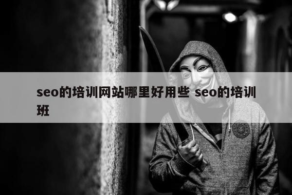 seo的培训网站哪里好用些 seo的培训班
