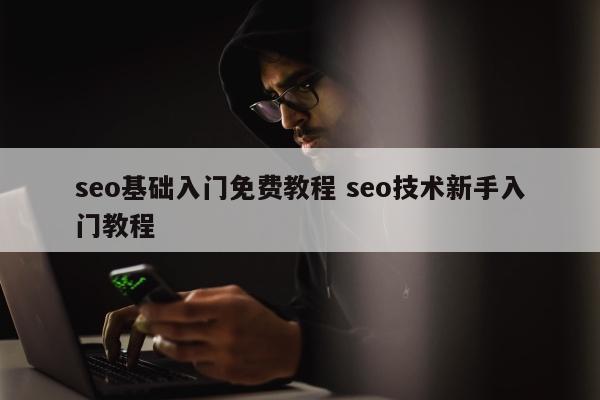 seo基础入门免费教程 seo技术新手入门教程
