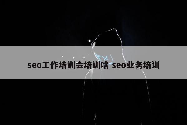 seo工作培训会培训啥 seo业务培训