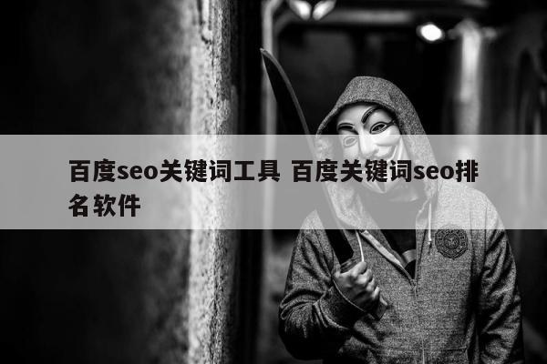 百度seo关键词工具 百度关键词seo排名软件