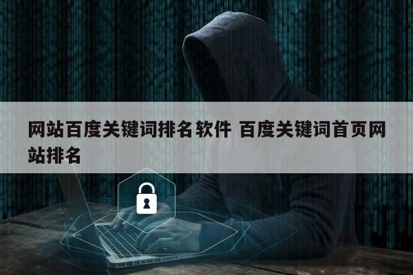 网站百度关键词排名软件 百度关键词首页网站排名