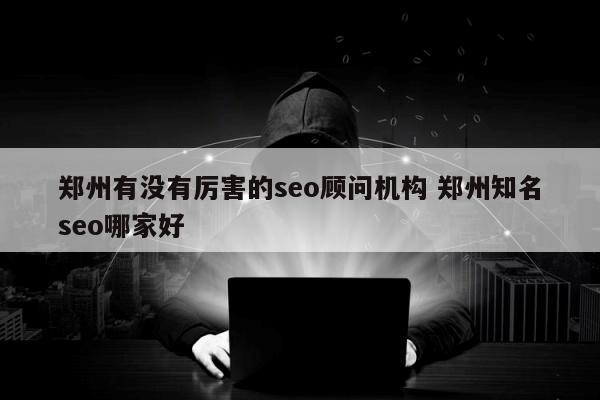 郑州有没有厉害的seo顾问机构 郑州知名seo哪家好
