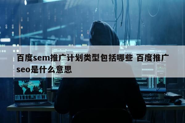 百度sem推广计划类型包括哪些 百度推广seo是什么意思