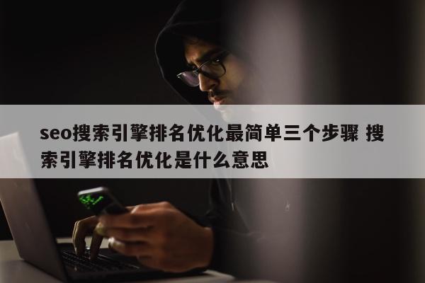 seo搜索引擎排名优化最简单三个步骤 搜索引擎排名优化是什么意思