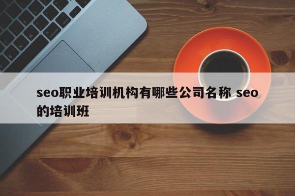 seo职业培训机构有哪些公司名称 seo的培训班