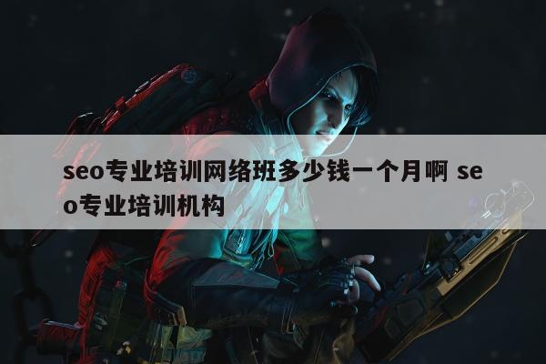 seo专业培训网络班多少钱一个月啊 seo专业培训机构