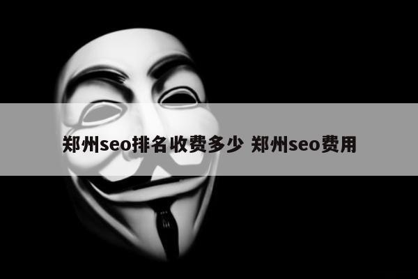 郑州seo排名收费多少 郑州seo费用