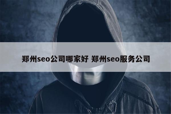 郑州seo公司哪家好 郑州seo服务公司