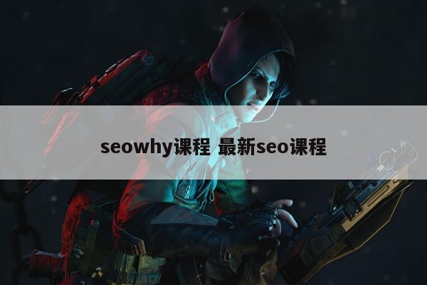 seowhy课程 最新seo课程