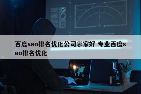 百度seo排名优化公司哪家好 专业百度seo排名优化