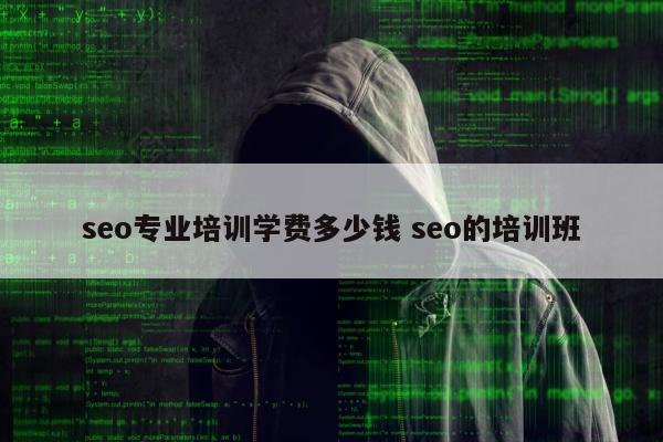 seo专业培训学费多少钱 seo的培训班