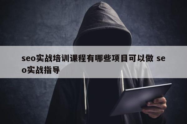 seo实战培训课程有哪些项目可以做 seo实战指导