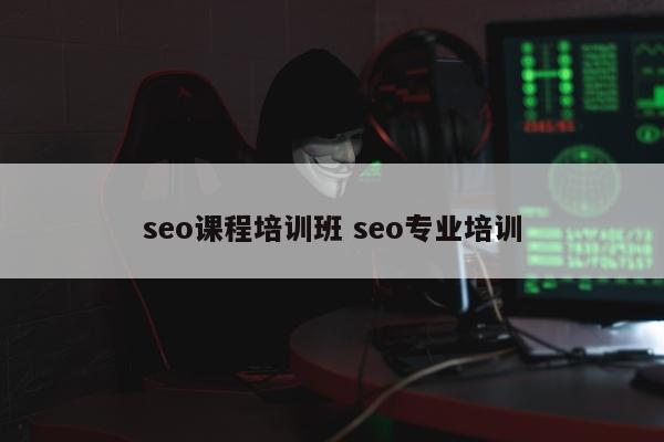 seo课程培训班 seo专业培训