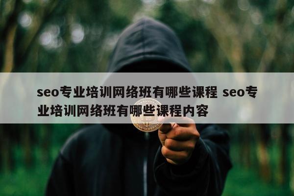 seo专业培训网络班有哪些课程 seo专业培训网络班有哪些课程内容