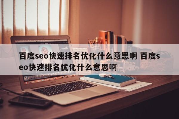 百度seo快速排名优化什么意思啊 百度seo快速排名优化什么意思啊