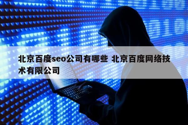 北京百度seo公司有哪些 北京百度网络技术有限公司