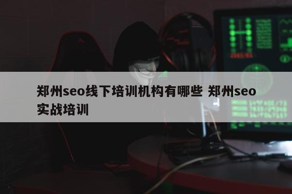 郑州seo线下培训机构有哪些 郑州seo实战培训