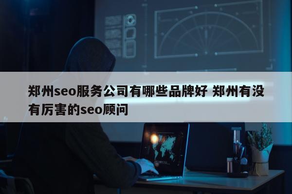 郑州seo服务公司有哪些品牌好 郑州有没有厉害的seo顾问