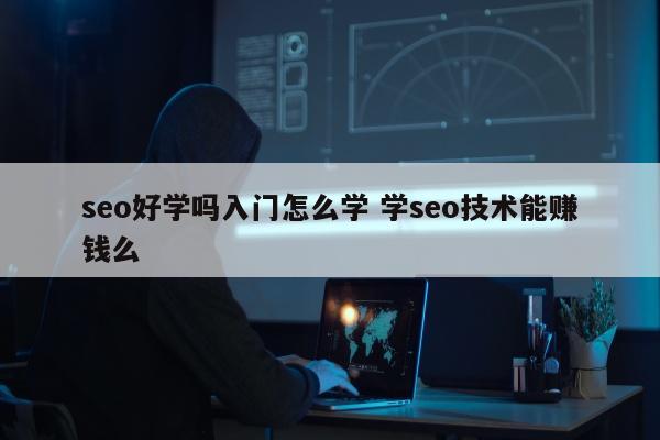 seo好学吗入门怎么学 学seo技术能赚钱么