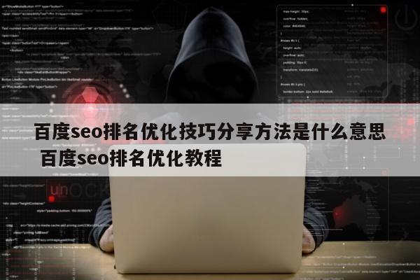 百度seo排名优化技巧分享方法是什么意思 百度seo排名优化教程