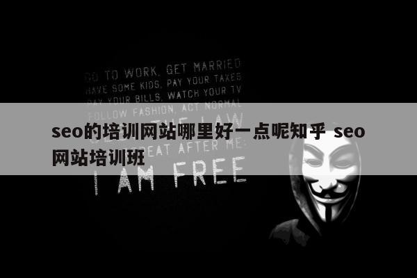 seo的培训网站哪里好一点呢知乎 seo网站培训班