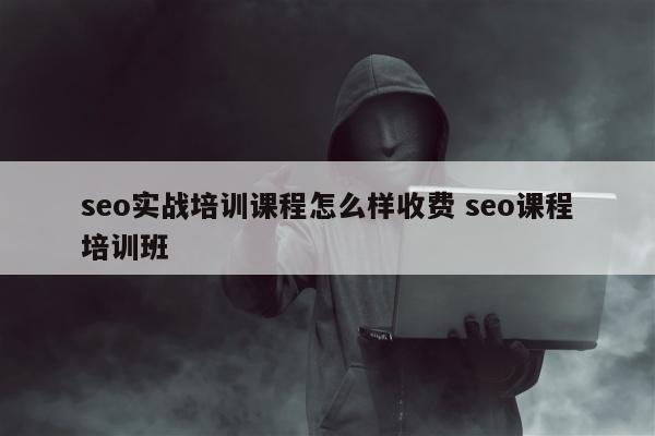 seo实战培训课程怎么样收费 seo课程培训班