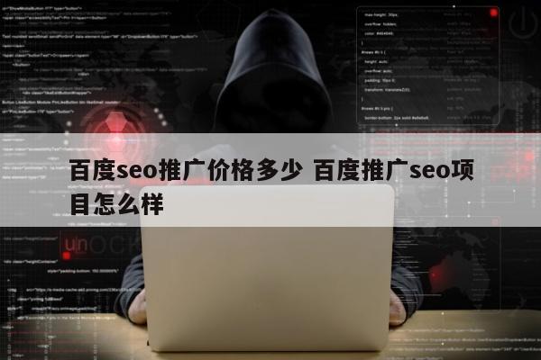 百度seo推广价格多少 百度推广seo项目怎么样
