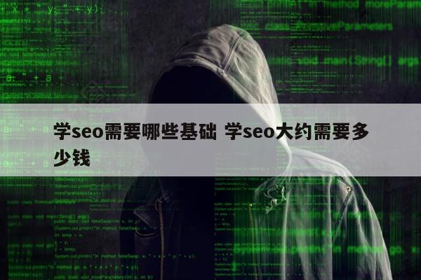 学seo需要哪些基础 学seo大约需要多少钱